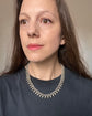 VICTORIAN SILVER ACORN COLLAR NECKLACE
