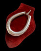 HUGE ANTIQUE SILVER & PASTE HORSESHOE PENDANT