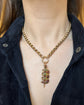 ANTIQUE TRIPLE HORSESHOE & NAIL PENDANT