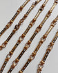 EARLY 19TH CENTURY 18CT GOLD & SWISS ENAMEL CHAIN