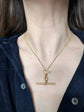 ANTIQUE 18CT GOLD CHUNKY T-BAR & EXTENDER