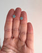 ANTIQUE TURQUOISE & PEARL FLOWER EARRINGS