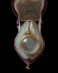 VICTORIAN ROCK CRYSTAL & 15CT GOLD POOL OF LIGHT SPHERE PENDANT