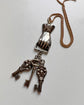 VINTAGE SILVER HAND & KEYS PENDANT