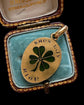 19TH CENTURY FRENCH PLIQUE-A-JOUR ‘SANS LUY RIEN’ 18CT GOLD PENDANT