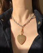 LARGE ANTIQUE 15CT GOLD HEART LOCKET