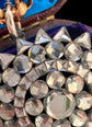 VICTORIAN VAUXHALL GLASS STAR PENDANT