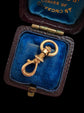 19TH CENTURY FRENCH 18CT GOLD TWIST DOG CLIP
