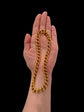 VICTORIAN 18CT GOLD OPEN CURB CHAIN NECKLACE