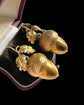 VICTORIAN LARGE 9CT GOLD ACORN EARRINGS