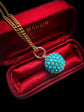 VICTORIAN PAVÉ TURQUOISE SPHERE PENDANT
