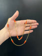 EARLY 19TH CENTURY CARVED CORAL HORSE & 18CT NECKLACE