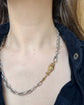 VINTAGE 9CT GOLD & DIAMOND OWL CHAIN EXTENDER / BAIL