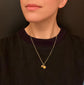 ANTIQUE 18CT GOLD MINI ACORN & CHESTNUT PENDANT