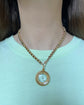 A SUPERB ANTIQUE 18CT GOLD COMPASS PENDANT