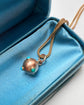 VICTORIAN 15CT GOLD & TURQUOISE MINI ORB PENDANT