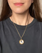 ANTIQUE 9CT GOLD & BLOODSTONE COMPASS PENDANT