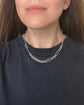 VICTORIAN CHUNKY SILVER PAPERCLIP CHAIN WITH REMOVABLE T-BAR