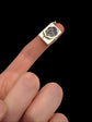 VICTORIAN ENAMEL PANSEY SILVER BOOK PENDANT