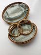 GEORGIAN 18CT GOLD CHASED SPLIT RING
