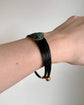 ANTIQUE SCARAB & ELEPHANT HAIR BANGLE