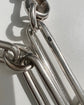SUPER CHUNKY VICTORIAN SILVER PAPERCLIP CHAIN