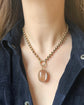 VICTORIAN LARGE ROCK CRYSTAL & 15CT GOLD LOCKET