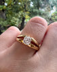 ANTIQUE OLD CUT DIAMOND & 18CT GOLD RING