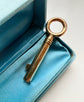 VICTORIAN LARGE 15CT GOLD BRAMAH KEY PENDANT