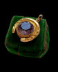 ANTIQUE 9CT GOLD & PASTE HORSESHOE PENDANT