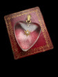 SUPERSIZED CHUNKY VICTORIAN ROCK CRYSTAL HEART PENDANT