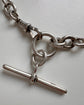 VICTORIAN SILVER PAPERCLIP ALBERT CHAIN