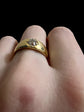 VICTORIAN DIAMOND & 18CT GOLD GYPSY RING
