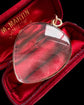LARGE VICTORIAN HEART GLASS LOCKET PENDANT