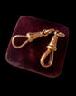 ANTIQUE LARGE 9CT GOLD MATCHING DOG CLIPS