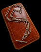 VICTORIAN CHUNKY SILVER PAPERCLIP ALBERT CHAIN