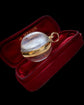 VICTORIAN HIGH CARAT GOLD ROCK CRYSTAL POOL OF LIGHT SPHERE LOCKET