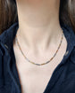 ANTIQUE BI-COLOUR 18CT GOLD & PLATINUM TROMBONE CHAIN