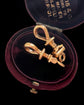 A PAIR OF ANTIQUE CHUNKY 18CT GOLD TWIST DOG CLIPS