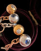 ANTIQUE PLATINUM & SAPPHIRE SPHERE CHAIN CHARMS
