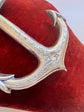 SUPERSIZED VICTORIAN SILVER ANCHOR PENDANT