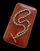 ANTIQUE SILVER FACETED BELCHER ALBERT CHAIN