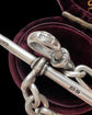ANTIQUE SILVER PAPERCLIP ALBERT CHAIN WITH T-BAR