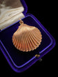 EARLY VICTORIAN 15CT GOLD SHELL LOCKET