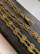 18CT FRENCH SAUTOIR FANCY LINK GAURD CHAIN