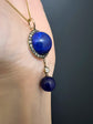 VICTORIAN LAPIS LAZULI & DIAMOND PENDANT