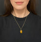LATE VICTORIAN AGATE AND DIAMOND NUT PENDANT