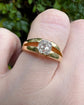 ANTIQUE OLD CUT DIAMOND & 18CT GOLD RING