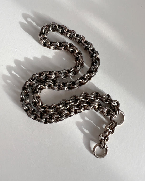 VICTORIAN SILVER CHUNKY BELCHER COLLAR