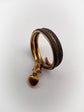 VICTORIAN WOVEN HAIR SNAKE RING